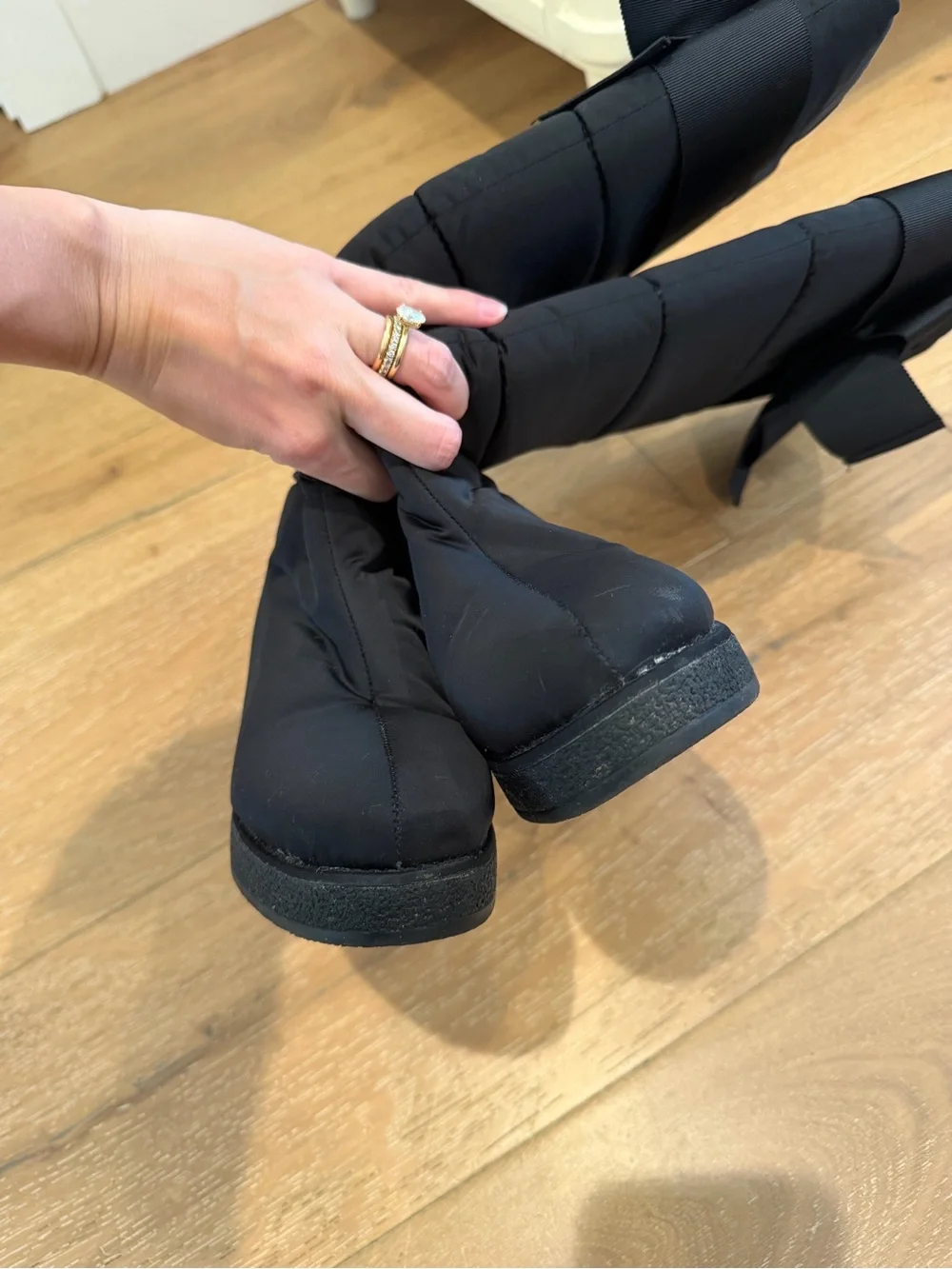 Kate Spade Cagney Black Winter Boots - size 8